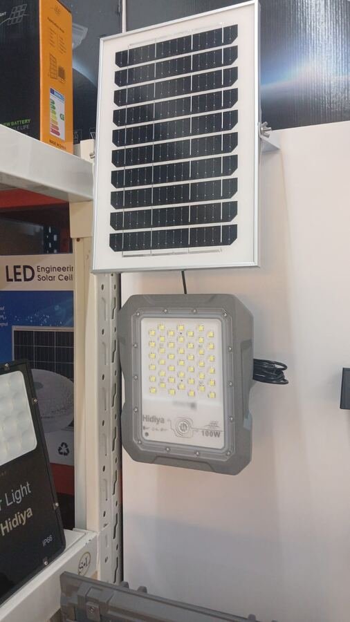 Split Solar Flood Light with Panel